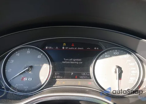 2017 Audi S6 4.0T Premium Plus z USA, uszkodzony, nr VIN WAUHFAFC7HN126456